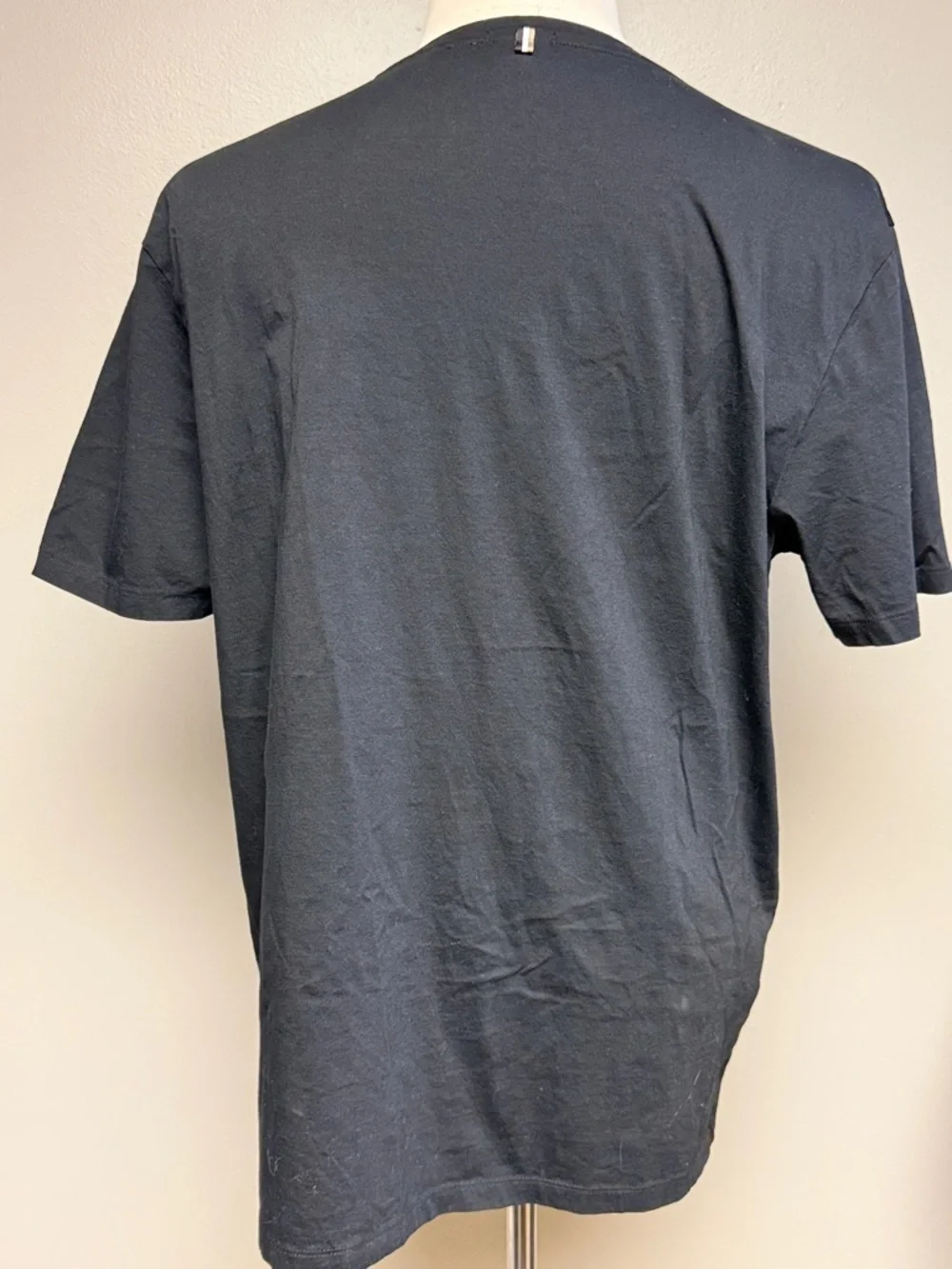 BOSS Slim Fit Mercerized Cotton Tee XXL Black Minimal